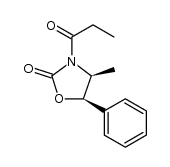 (4S,5R)-3-丙酰基-4-甲基-5-苯基-2-噁唑烷酮结构式