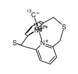 (κ2-2,11-dithia[3.3](2,6)pyridinophane)Pd(13CH3)2结构式