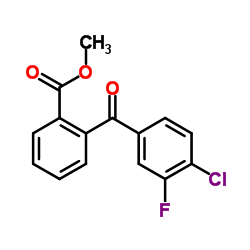 Methyl 2-(4-chloro-3-fluorobenzoyl)benzoate Structure