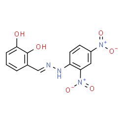 3-[2-(2,4-dinitrophenyl)carbonohydrazonoyl]-1,2-benzenediol Structure