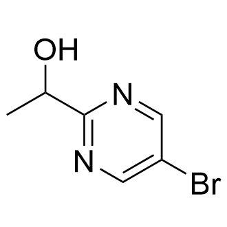 1-(5-溴嘧啶-2-基)乙-1-醇结构式