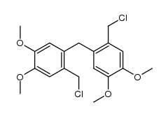 6,6'-Bis-chlormethyl-3,3',4,4'-tetramethoxy-diphenyl-methan结构式