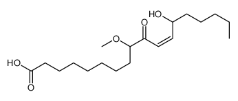 13-Hydroxy-9-methoxy-10-oxo-11-octadecenoic acid Structure