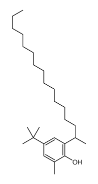2-methyl-4-(1,1-dimethylethyl)-6-(1-methyl-pentadecyl)-phenol structure