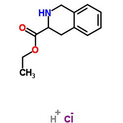 (S)-ETHYL 1,2,3,4-TETRAHYDROISOQUINOLINE-3-CARBOXYLATE HYDROCHLORIDE structure