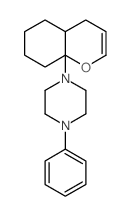 Piperazine,1-(4,4a,5,6,7,8-hexahydro-8aH-1-benzopyran-8a-yl)-4-phenyl- Structure