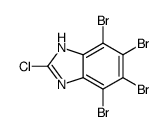 4,5,6,7-tetrabromo-2-chloro-1H-benzimidazole Structure