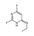 4-Pyrimidinamine,N-ethyl-2,6-difluoro-(9CI) Structure