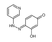 3-hydroxy-4-(pyridin-3-ylhydrazinylidene)cyclohexa-2,5-dien-1-one Structure