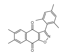 3-mesitil-6,7-dimetilnafto[2,3-d]isoxazol-4,9-diona结构式