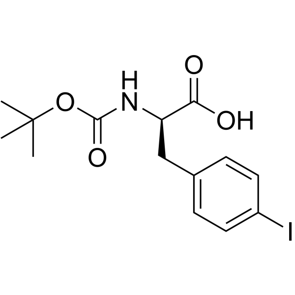 N-叔丁氧羰基-D-4-碘苯丙氨酸图片