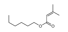 hexyl 3-methyl-2-butenoate Structure