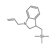 trimethyl-[(1-prop-2-enyl-2,3-dihydroindol-3-yl)methyl]silane结构式