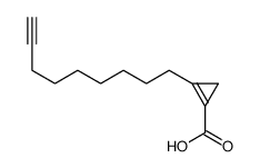 2-(8-Nonynyl)-1-cyclopropene-1-heptanoic acid Structure