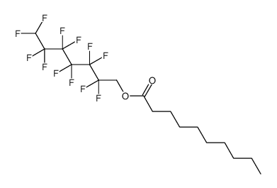 Decanoic acid 2,2,3,3,4,4,5,5,6,6,7,7-dodecafluoroheptyl ester结构式