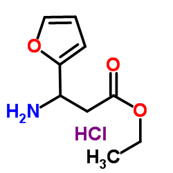 3-AMINO-3-FURAN-2-YL-PROPIONIC ACID ETHYL ESTER HYDROCHLORIDE结构式