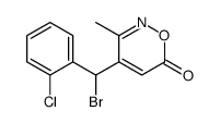 4-[bromo-(2-chlorophenyl)methyl]-3-methyloxazin-6-one Structure