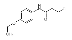 3-氯-N-(4-乙氧苯基)丙酰胺结构式