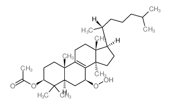 hydroperoxide, 2b-hydroxy-5a-lanost-8-en-7b-yl, acetate结构式