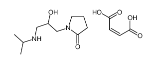 (E)-but-2-enedioic acid,1-[2-hydroxy-3-(propan-2-ylamino)propyl]pyrrolidin-2-one结构式