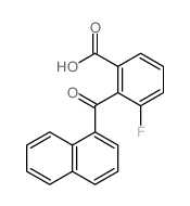 3-fluoro-2-(naphthalene-1-carbonyl)benzoic acid结构式
