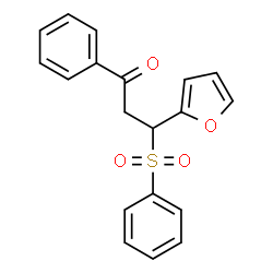 3-Benzenesulfonyl-3-furan-2-yl-1-phenyl-propan-1-one Structure