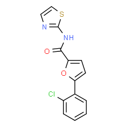 5-(2-chlorophenyl)-N-(1,3-thiazol-2-yl)furan-2-carboxamide Structure