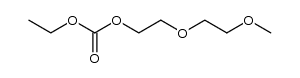 2-(2-methoxyethoxy)ethyl ethyl carbonate结构式