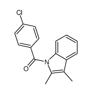 (4-chlorophenyl)-(2,3-dimethylindol-1-yl)methanone Structure