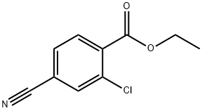 ethyl 2-chloro-4-cyanobenzoate结构式