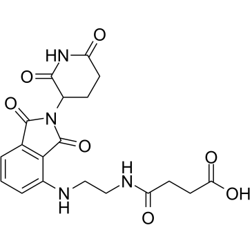 Thalidomide-C2-amido-C2-COOH结构式