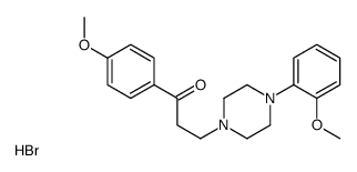 1-(4-methoxyphenyl)-3-[4-(2-methoxyphenyl)piperazin-1-yl]propan-1-one,hydrobromide Structure