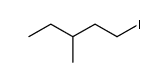 1-iodo-3-methyl-pentane结构式
