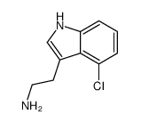 2-(4-氯-1H-吲哚-3-基)-乙胺结构式