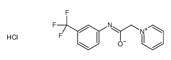 2-pyridin-1-ium-1-yl-N-[3-(trifluoromethyl)phenyl]acetamide,chloride Structure