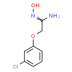 2-(3-CHLOROPHENOXY)-N'-HYDROXYETHANIMIDAMIDE结构式