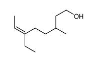 3-methyl-6-ethyl-6-octen-1-ol structure