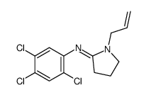 1-prop-2-enyl-N-(2,4,5-trichlorophenyl)pyrrolidin-2-imine Structure