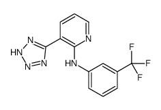 3-(2H-Tetrazol-5-yl)-N-[3-(trifluoromethyl)phenyl]-2-pyridinamine结构式