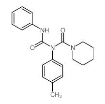 1-Piperidinecarboxamide,N-(4-methylphenyl)-N-[(phenylamino)carbonyl]-结构式