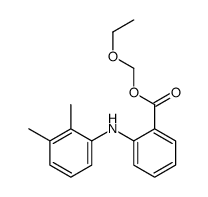 ethoxymethyl 2-(2,3-dimethylanilino)benzoate结构式
