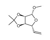 methyl 5,6-dideoxy-2,3-O-(1-methylethylidene)-β-D-ribo-hex-5-enofuranoside结构式