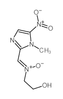 2-hydroxyethyl-[(1-methyl-5-nitro-imidazol-2-yl)methylidene]-oxido-azanium structure