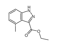 4-methyl-1(2)H-indazole-3-carboxylic acid ethyl ester Structure