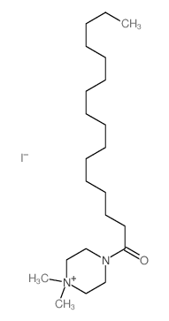 Piperazinium,1,1-dimethyl-4-(1-oxohexadecyl)-, iodide (1:1)结构式