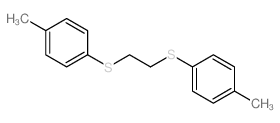 1-methyl-4-[2-(4-methylphenyl)sulfanylethylsulfanyl]benzene结构式