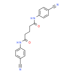 N,N'-Bis(4-cyanophenyl)pentanediamide structure