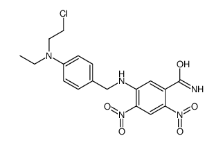 5-[[4-[2-chloroethyl(ethyl)amino]phenyl]methylamino]-2,4-dinitrobenzamide Structure