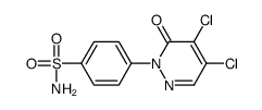 4-(4,5-二氯-6-氧代-1(6H)-哒嗪)苯磺酰胺结构式