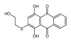 1,4-dihydroxy-2-[(2-hydroxyethyl)thio]anthraquinone结构式